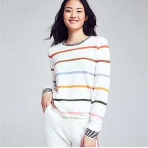 Faherty Surf Stripe Cashmere Blend Sweater